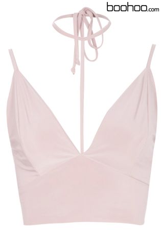 Boohoo Plunge Harness Detail Bralet